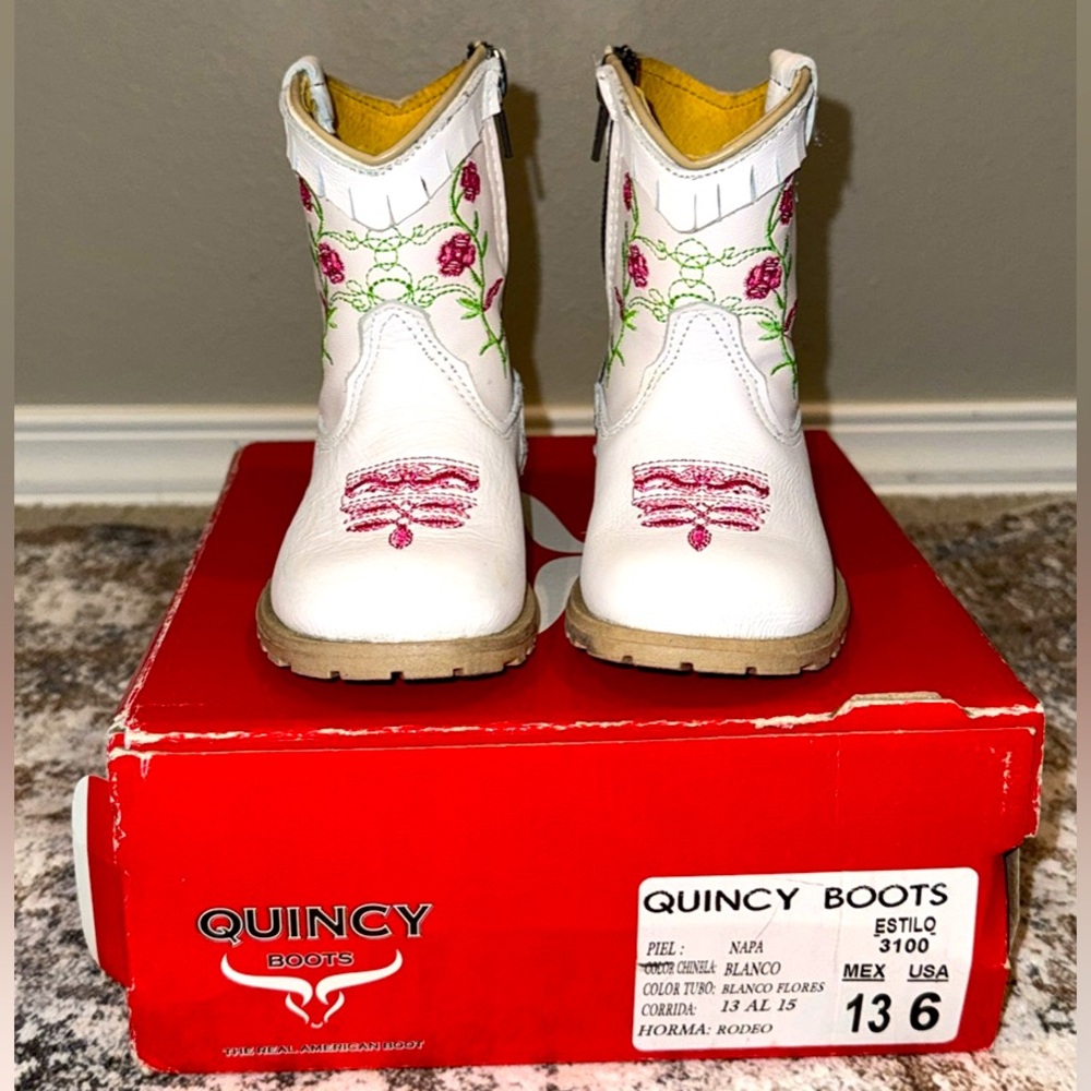 Quincy Cowgirl Boots Girl’s Toddlers Sz 6